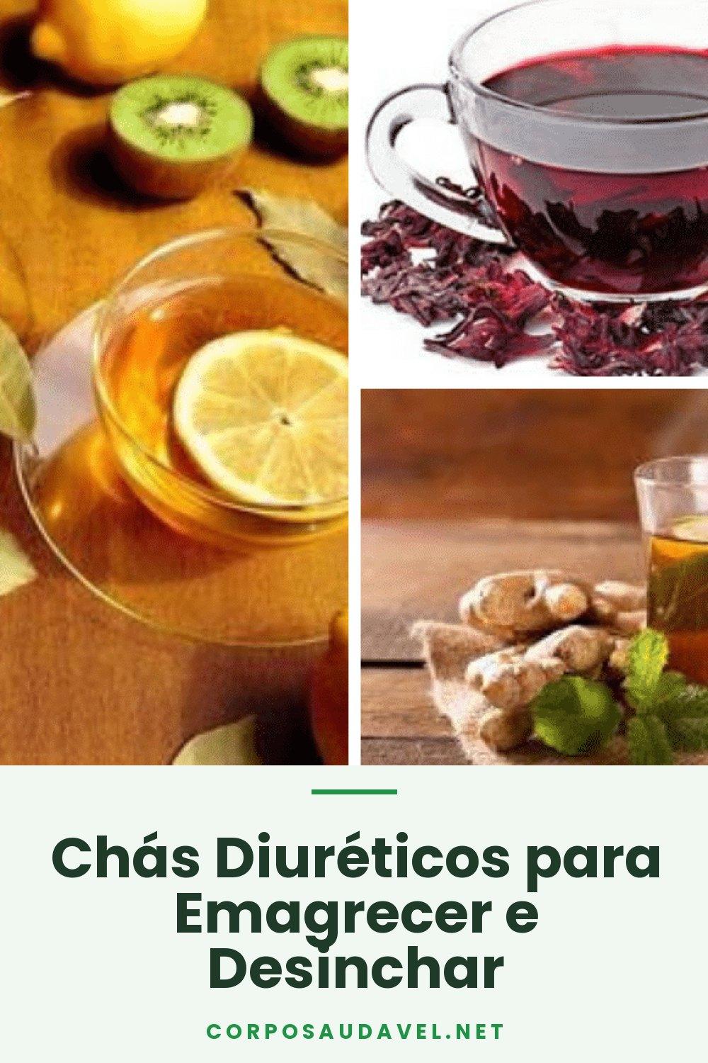 Chás Diuréticos para Emagrecer e Desinchar