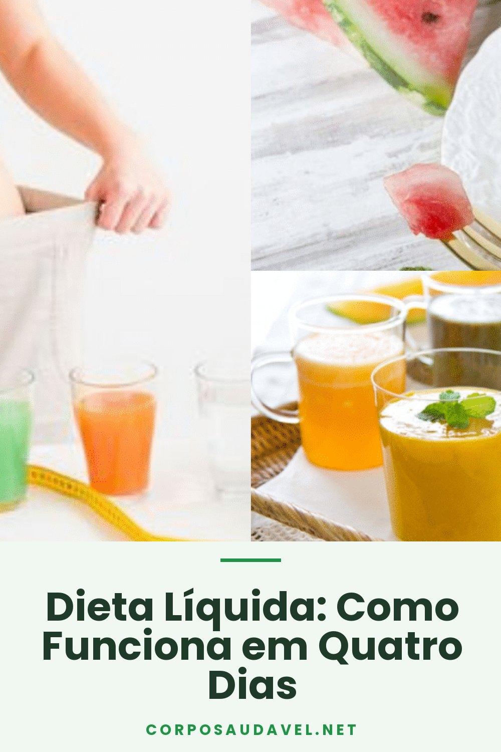 Dieta Líquida: Como Funciona em Quatro Dias