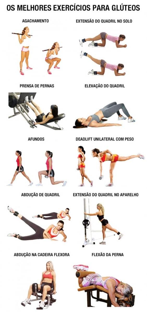 exercicios para trabalhar pernas e gluteos 1