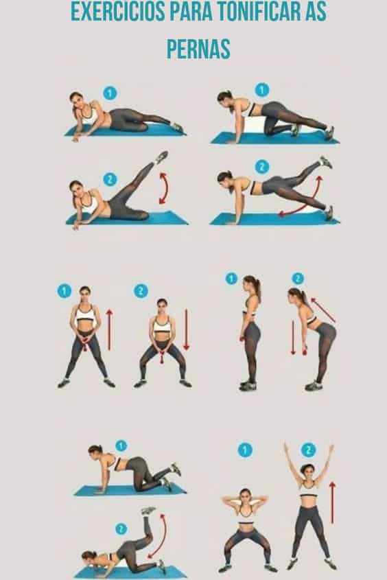 exercicios para trabalhar pernas e gluteos